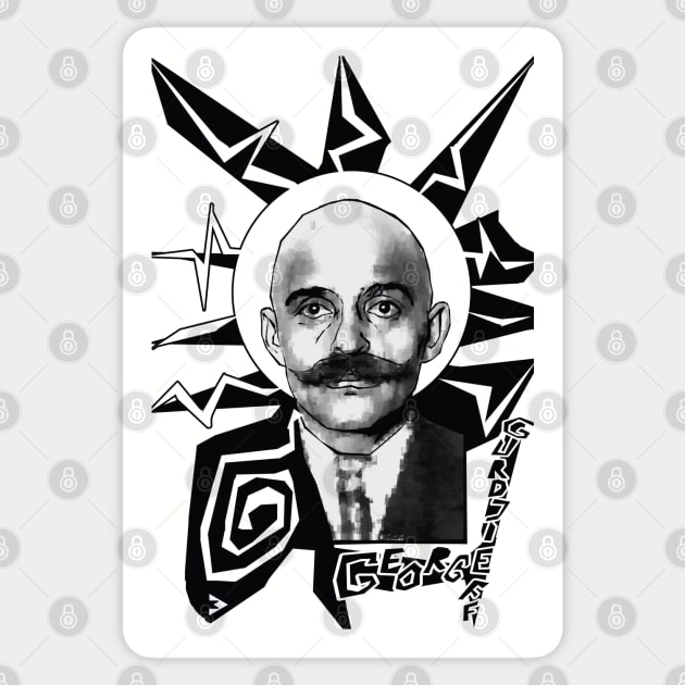 George Gurdjieff Sticker by Exile Kings 